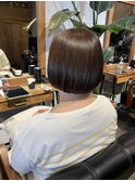 あごライン、まんまるボブ