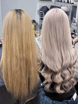 シェイロ(Cielro) before→after ホワイトブロンド【Kentaro】
