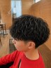 【メンズ限定】カット+【カラーorパーマ】+5分スパ+眉カット¥12500