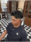 波巻きツイストスパイラルリバースセンターパートニュアンスパR