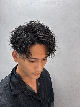 メンズ ラピス(Men's Lapis) センターパート 波打ち スパイラル