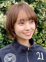 グリーンミドル(GREEN middle)&nbsp;ミニボブ/切りっぱなしボブ/ボブアレンジ/顔周りレイヤー/代官山