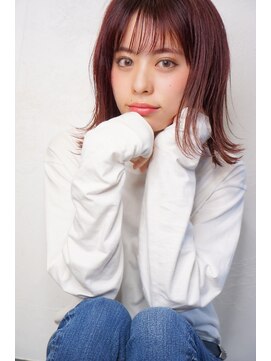 ルモア(RUMOR) Rumor×【ダブルバング ルビージュ】外ハネミディ