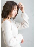 切りっぱなしボブ ストレート×PESCA