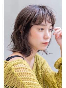 シエナ 渋谷(Siena) Siena   アイスグレージュ×ニュアンスウェーブミディ　渋谷