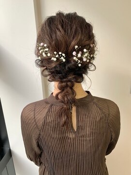 ビーハイブ 一番町店 アヴェダ(BEHIVE) ゆるふわ編みおろしお呼ばれスタイル