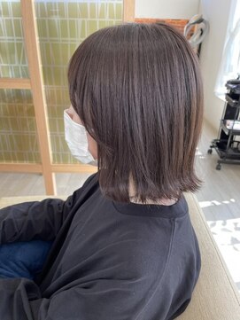 アドラーブル けやき通り店(adorable) 20代30代★大人耳掛け☆無造作×切りっぱなしボブ