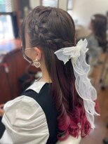 ハーフアップ