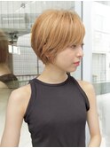 ショートレイヤー/ハイライトベージュ/表参道/40代50代