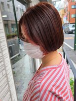 シャムオーツー 国分寺(CHAM:O2)&nbsp;ミニボブ/セクションカラー/ピンク/ブリーチ/イヤリングカラー