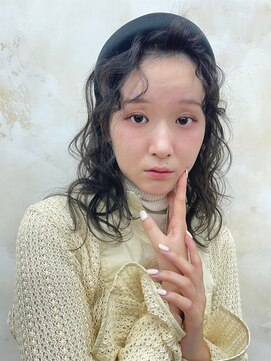 TJ天気予報 1コ 可児店 くせ毛風ウェーブミディ☆