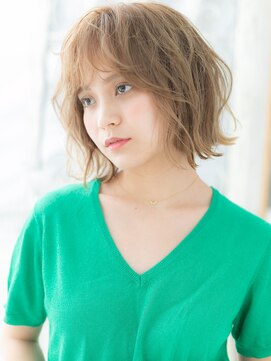 カバーヘア 上尾西口店(COVER HAIR) ■フレンチカジュアルハイライトボブパーマ208-2★上尾10代20代