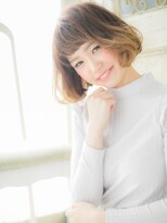 クオーレ ヘア アンジュ 水戸店(CUORE HAIR ange)&nbsp;水戸/イルミナカラー/シルキーベージュ/デザインカラーc