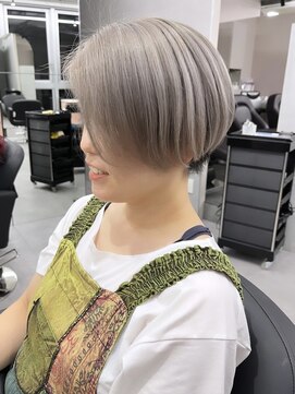 ジエクト カナウ(The Ect canow) ハイトーンカラーニュアンスカラーミルクティー大阪ショート