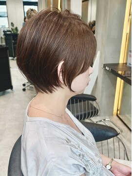 ロンドエニカ 大宮(Lond enika) 切りっぱなしボブエアリーロング美髪ピンクブラウン[大宮]