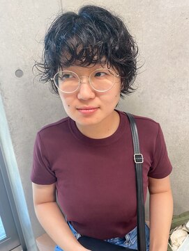 エウペ 渋谷(WEUPE) 斜めバング/グレージュカラー/デザインカラー/シルキーベージュ