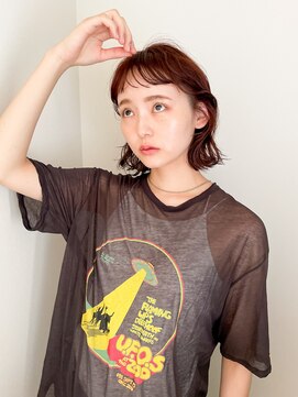 ユイル(Uil) 似合わせ小顔ボブ×暖色カラー デザインカラー