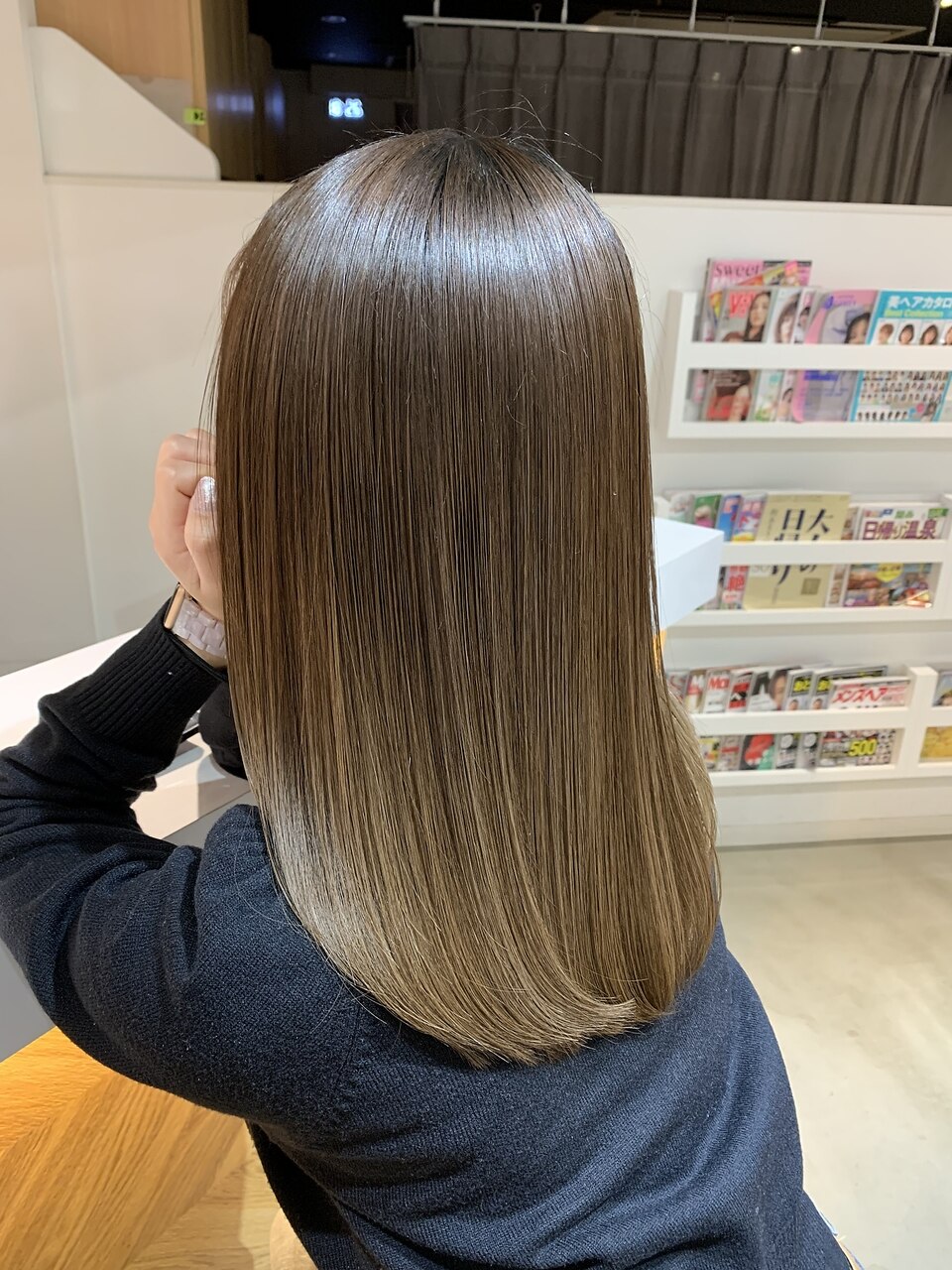 二村】髪にドラマを。縮毛矯正 ケアストレート：L195620446｜ニコ(niko