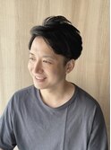 メンズアップバングパーマ
