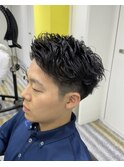 ビジネスショート×ピンパーマ