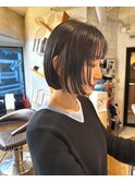切りっぱなしボブ