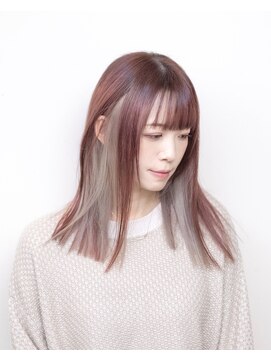 ルプラ ガーデン(le-pla garden) インナーカラー#ミディアムレイヤー#ケアブリーチ#ダブルカラー