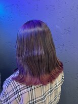 プライズ アイリス 池袋東口店(prize Iris)&nbsp;ペールピンクインナーカラーに裾カラー／池袋／池袋東口店