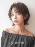外ハネショートボブ_64207【新宿/シアーカラー/ベージュ】