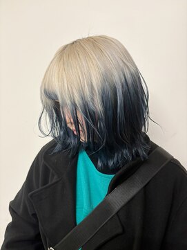 ノラ シンディ(NORA CYNDY) デザインカラーシャドウルーツカラー裾カラーレイヤーカット