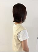 ナチュラルぱつっとボブ