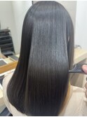 カット+暗めイルミナカラー+髪質改善トリートメント