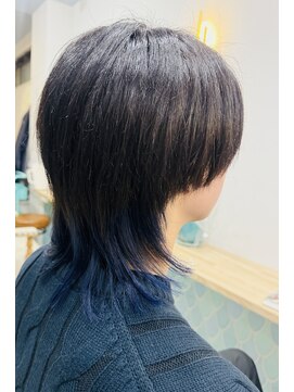 ミドル(MIDDLE) メンズウルフカット/エンドカラー