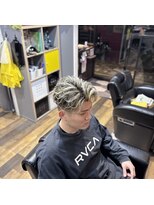 バーバーブロス(BAR BER bro's)&nbsp;フェザーパーマ/メッシュ／浦安メンズカット