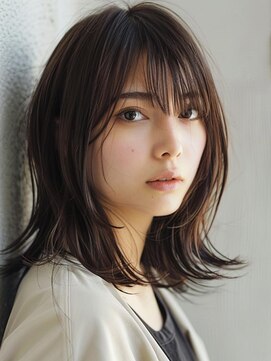 レヴ 草加店(LEV.) イメチェン　外ハネ　ボブ　美髪　ワイドバング　ブルーブラック