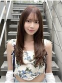 顔周りレイヤー韓国ヘア