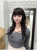 【広島韓国ヘア】ワイドバング×暗めナチュラルブラウンカラー!