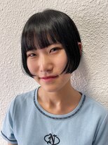 キジ(KIJI) ミニボブ/レイヤーボブ/黒髪ボブ/フェイクブラック/落ちる黒染め