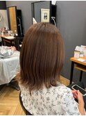 ナチュラルブラウン［くびれヘア/ハイライトカラー］長野歌穂
