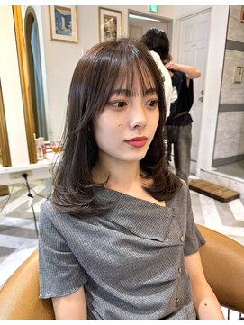 ロンドアベニール 北千住(Lond avenir) くびれヘア/アプリコットオレンジ/ハイライトカラー/レイヤー