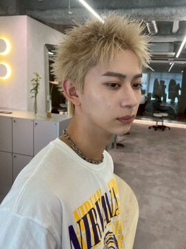 ベイルーム(BAYROOM by HONEY omotesando) スパイキーショート/抜きっぱなしブロンド/アップバング3