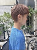 10代20代30代 オレンジブラウン 韓国ショート
