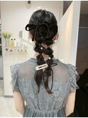 ヘアセット/タイトアレンジ/ロングヘア/韓国/船橋/京成船橋