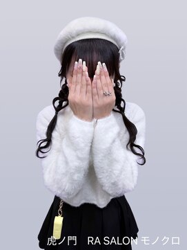 【推し活ヘア】ベレー帽×ハートツイン