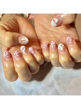 ヘアーアンドネイル キ アンティ(Hair&Nail Ki anty) ハートホロ×うねうねネイル