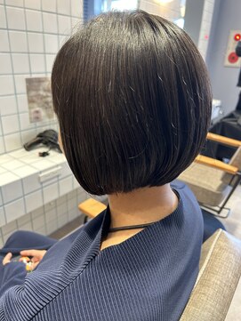 ケアリー 越谷レイクタウン(Carelly) タッセルボブ/デザインカラー/ナチュラル縮毛矯正/ダークカラー