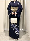 銀座訪問着レンタル　銀座訪問着着付け　銀座訪問着持込み