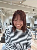暗めカラーほんのり赤みあるブラウンカラー/10.16