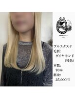 エクステンション キュー(extension Q)&nbsp;プルエクステ/ダイヤモンド毛質52cm(胸下)（特色）