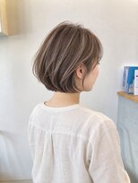 リノ 寺田町南口店(rino)&nbsp;透け感ベージュの白髪ぼかしボブ