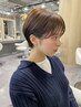 【阪野指名限定】似合わせショートカット+髪質改善ストレート+TR ¥22000